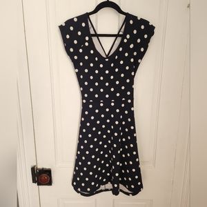 Polka Dot Cut Out Dress